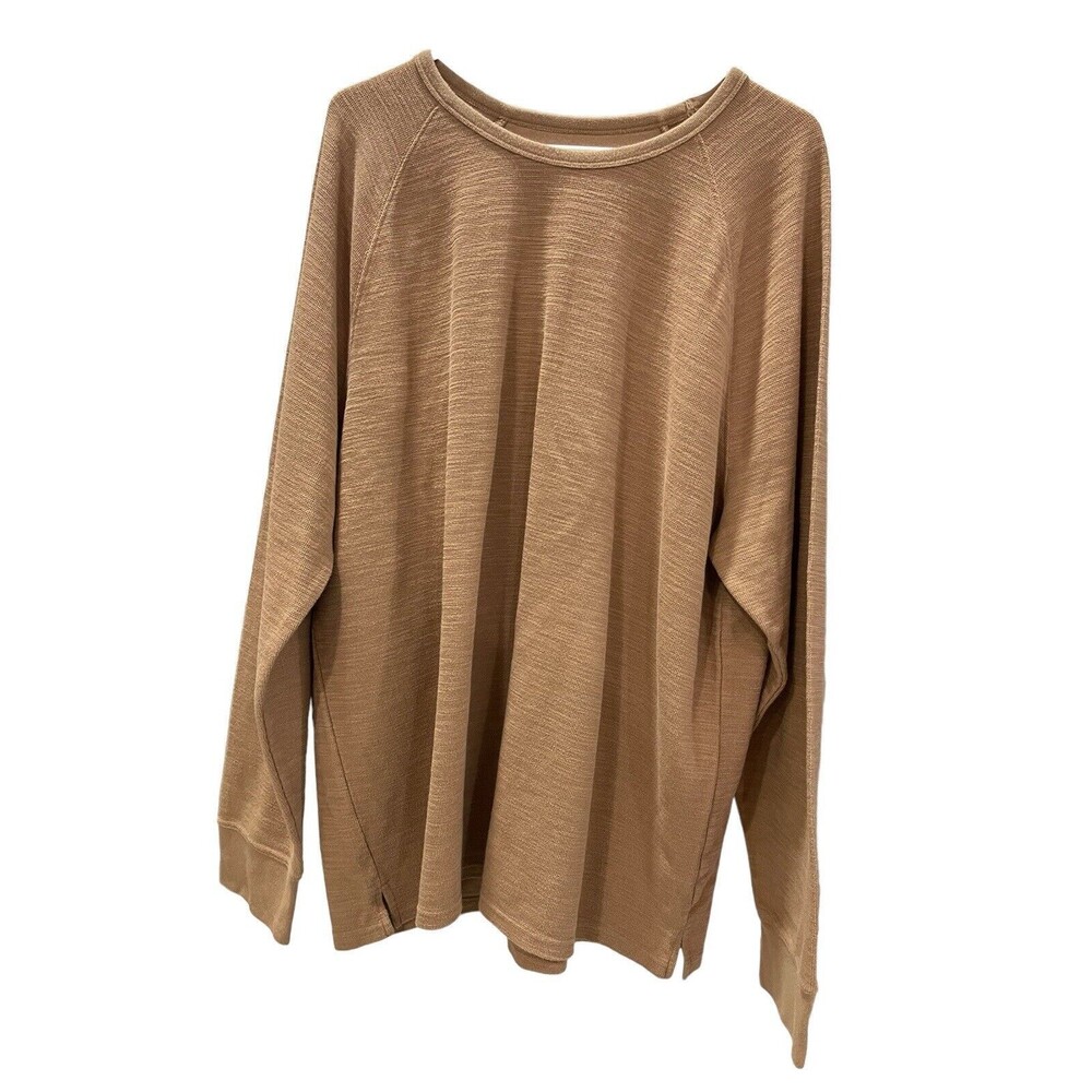 Goodfellow & Co Long Sleeve Light Brown‎ Round Neck Lightweight Sweatshirt XXL